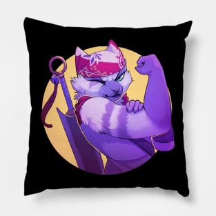 Meowscular Chef Pillow