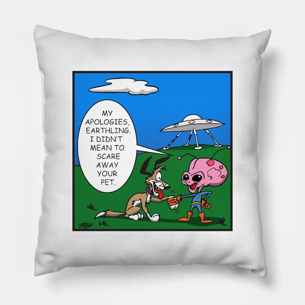 Alien Invasion Pillow by Wickedcartoons