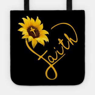 Sunflower Faith Heart Costume Gift Tote