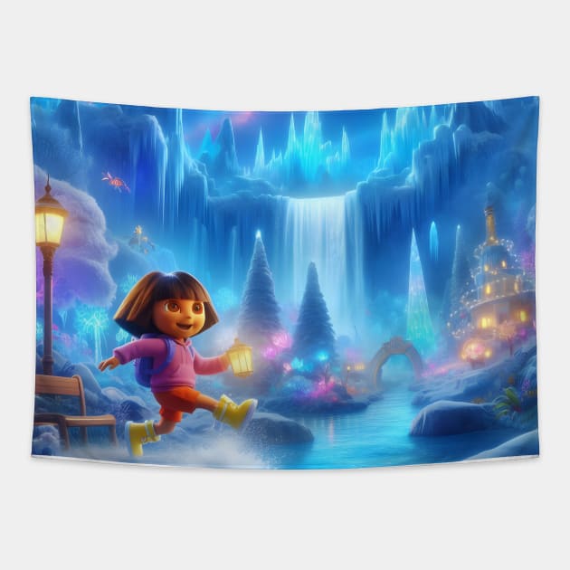 Kids Fashion: Explore the Magic of Cartoons and Enchanting Styles for Children Tapestry by insaneLEDP