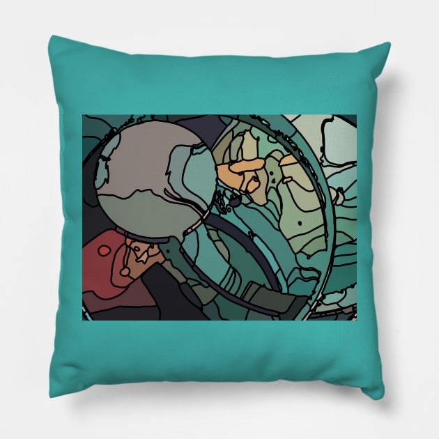 Orbital Pathways Pillow by Sorgetown