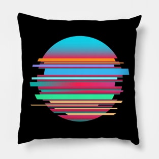 circle glitch Pillow