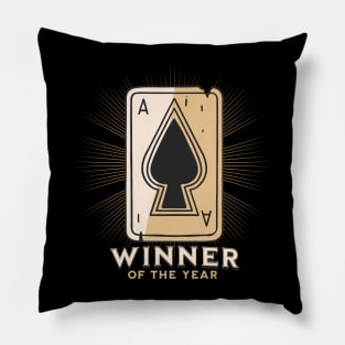 Poker Winner Of The Year Pillow