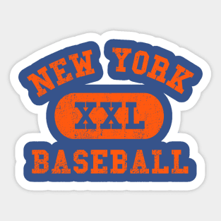 New York Mets Lets Go Mets Slogan - Double Up Die Cut Decal Set at