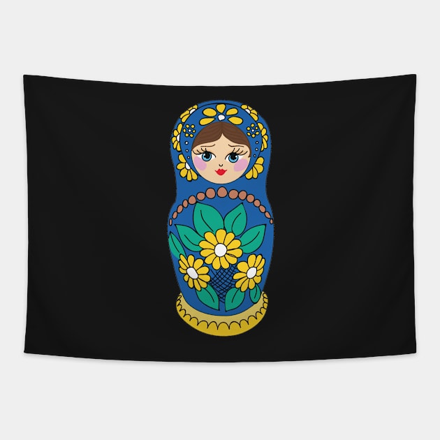 Matryoshka, Nesting doll, russian doll, cute doll Tapestry by snowshade