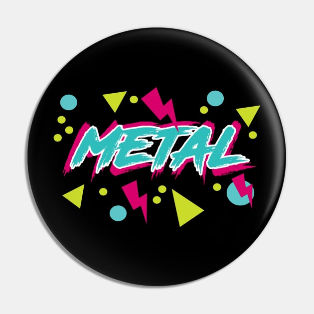 80s Ironic Hipster Metal Pin by isstgeschichte