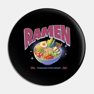 Ramen Vegetarian Noodles Kawaii Japan Vintage Pin