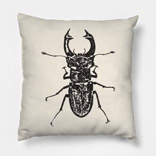 Stag beetle Pillow