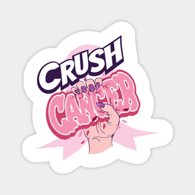 Crush cancer Magnet by Misfit04