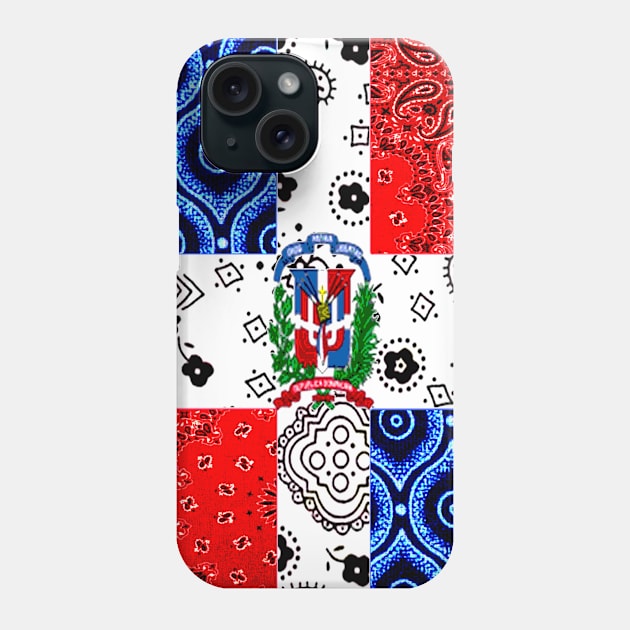 Vintage Dominican Republic Flag Phone Case by artbyomega