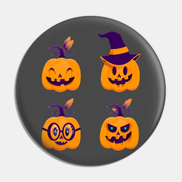 Halloween Pumpkin collection Pin by StoreMoustafa