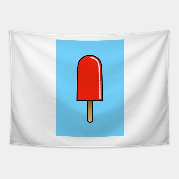 Red Ice Lolly Tapestry by AdamRegester