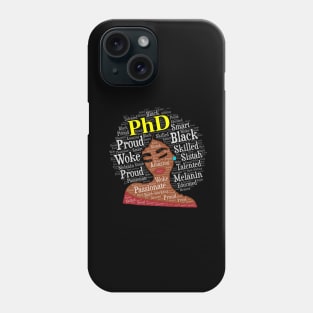 African American Woman With PhD Doctorate Degree Phone Case