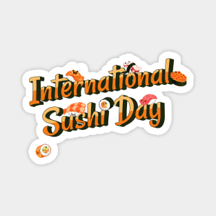 International Sushi Day, kawaii sushi Magnet