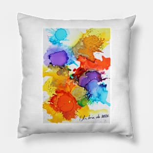 A touch of madness (happy art) Pillow