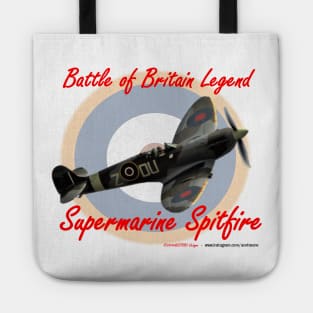 Battle of Britain Spitfire with cockpit on back Tote
