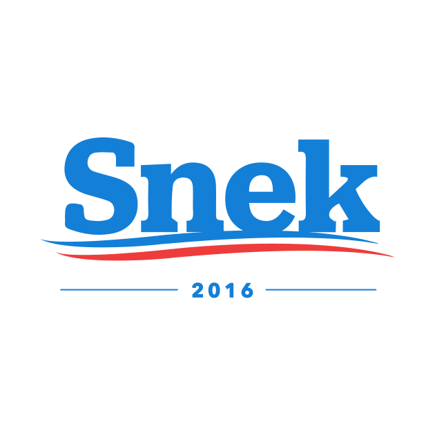 Snek For President 2016 T-Shirt by dumbshirts