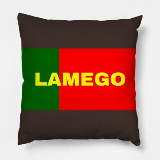 Lamego City in Portuguese Flag Colors Pillow