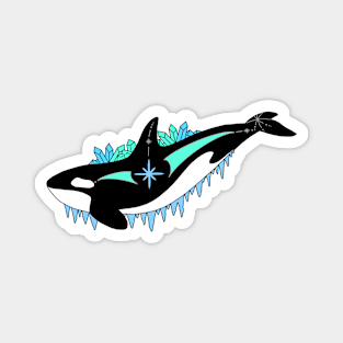 Fantasy Crystal Killer Whale Magnet