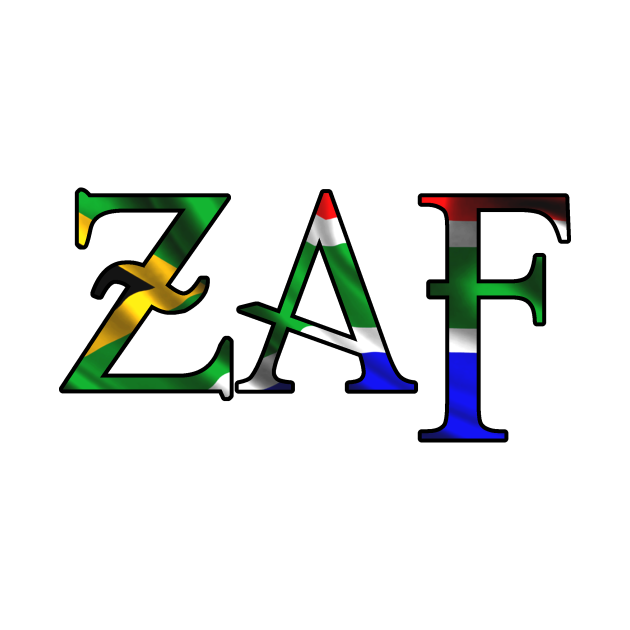 South Africa South African flag ZAF South Africa TShirt TeePublic