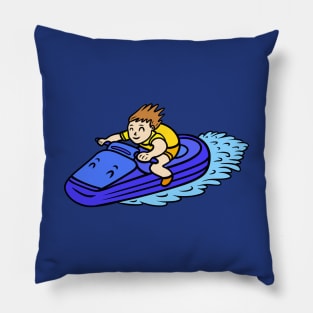 Funny Jet Skiing Pillow