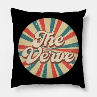 Circle Design Verve Proud Name Birthday 70s 80s 90s Styles Pillow