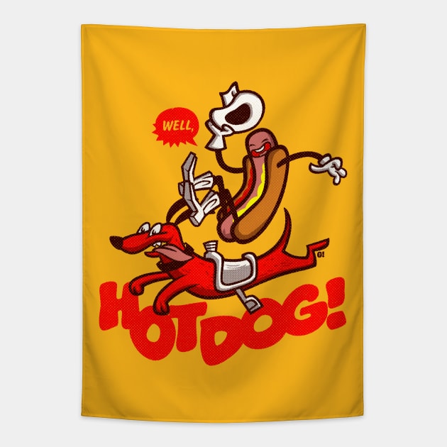 HOT DOG! Tapestry by GiMETZCO!