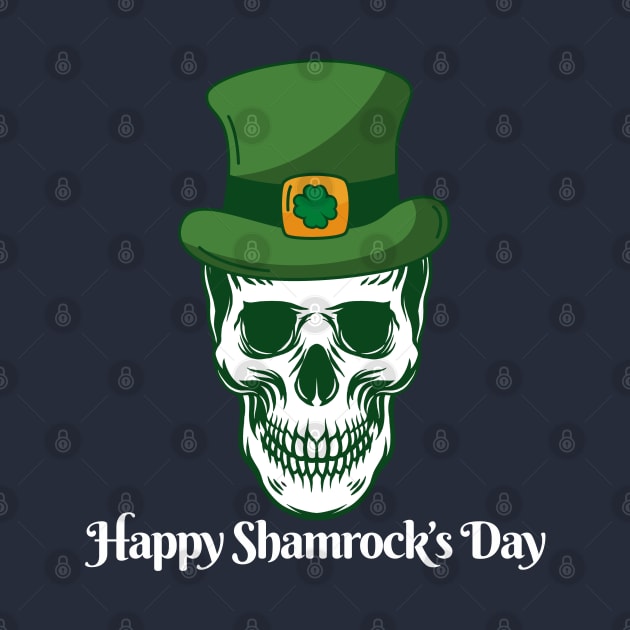 St Patricks Day Skull Lover Funny by Illustradise