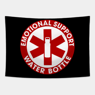 Emotional Support Water Bottle Funny Sticker Tapestry