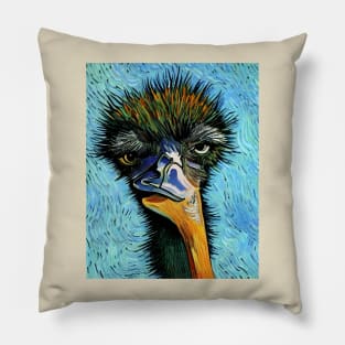 Van Gogh Ostrich 3 Pillow
