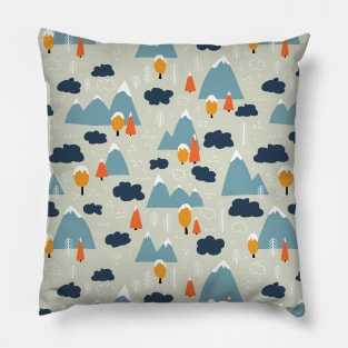 Winter Mountains Pillow