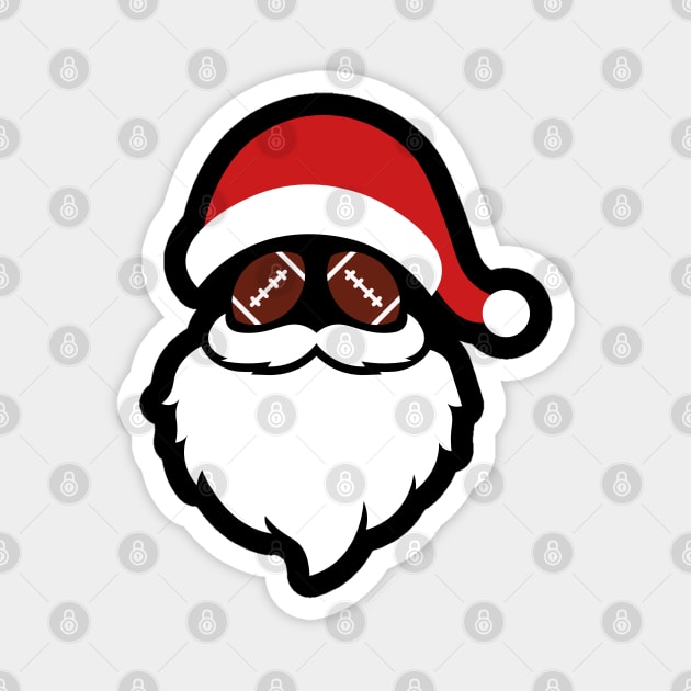 Chritmas Football Magnet by footballomatic