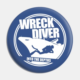 Wreck Diver Gift Pin