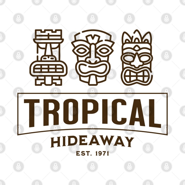 Tiki Room Tropical Hideaway by Sandpiper Print Design
