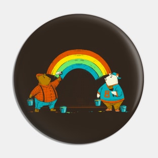 Love is Love Rainbow Bear Pin