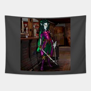 Elf Bard Tapestry