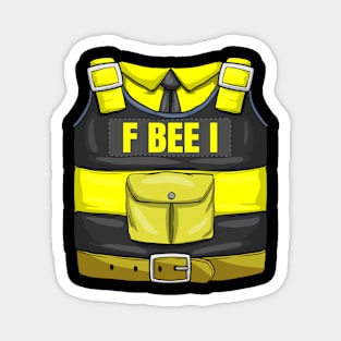 Funny FBI Bee Police Beekeeper Honey Bees Magnet