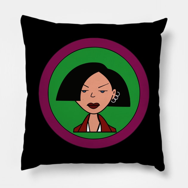 Jane Lane logo Pillow by kareemik