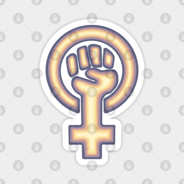 Artsy Feminist Symbol Magnet by Slightly Unhinged