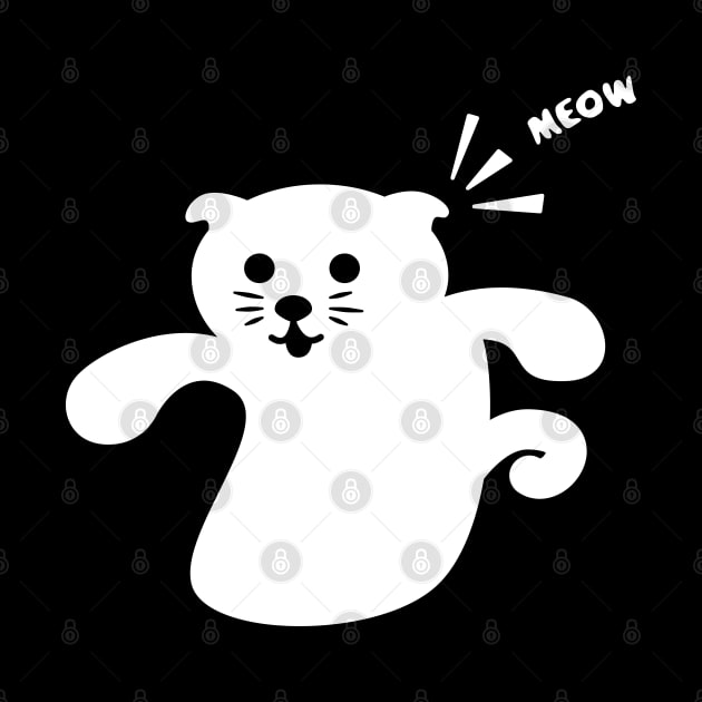 Ghost Cat Meow by UltraMelon