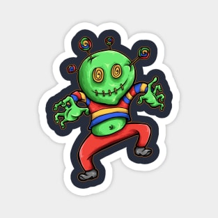 Green Ugly Monster Magnet