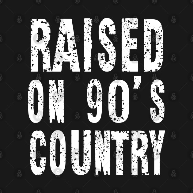 Raised on 90’s Country Concert Country Music Vintage Letter Print by Swagmart