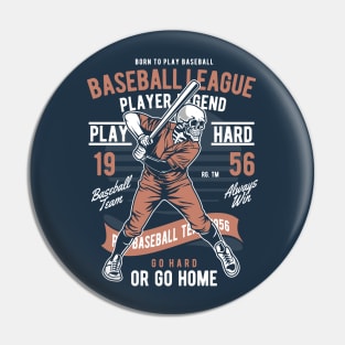 Born to Play Baseball Pin