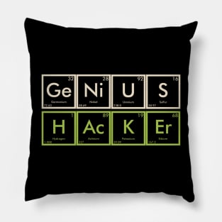 Funny Genius Hacker Element Cyber Security Pillow