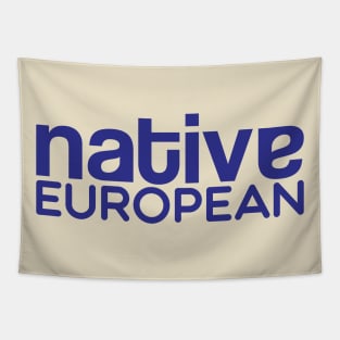 Native European Blue Tapestry