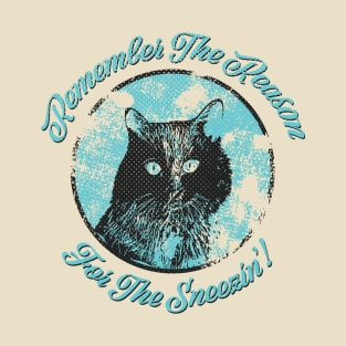 Vintage Retro Cat Allergy Quote T-Shirt