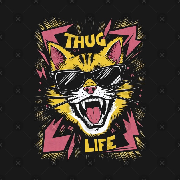 Cat Thug Life by PetODesigns