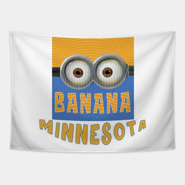 DESPICABLE MINION AMERICA MINNESOTA Tapestry by LuckYA