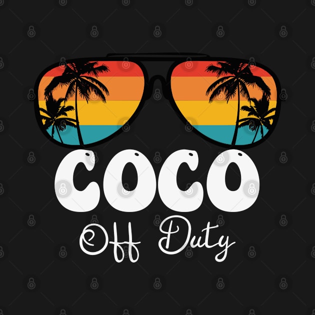 Coco Women Off Duty Sunglasses Grandma Hello Summer Sunset by TeeaxArt