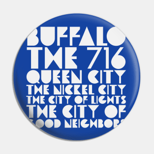 Buffalo NY City of Good Neighbors Nickel City 716 Pin